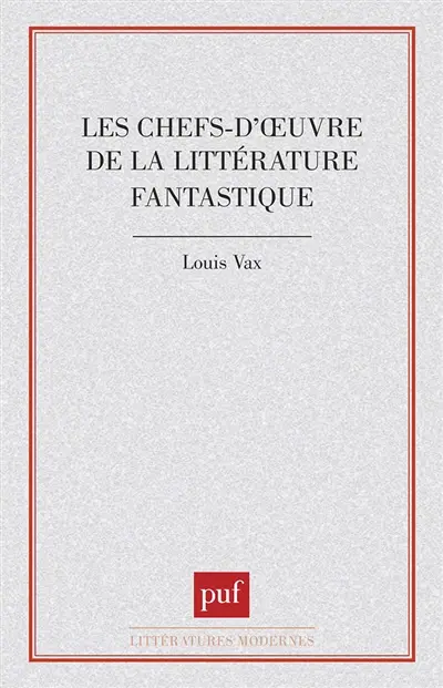 Les Chefs-d'oeuvre de la littérature fantastique