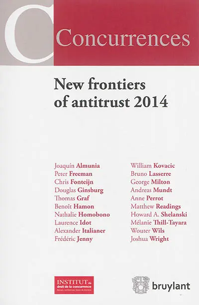 New frontiers of antitrust 2014