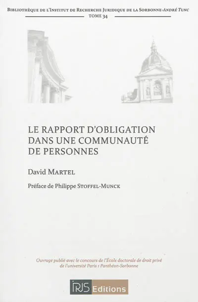 Le rapport d'obligation dans une communauté de personnes
