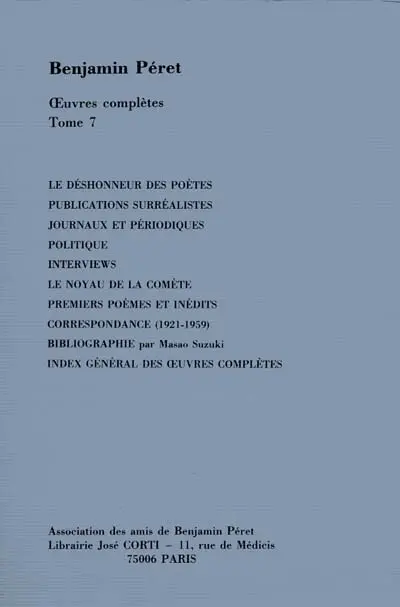 Oeuvres complètes. Vol. 7