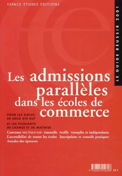 Les admissions parallèles dans les écoles de commerce