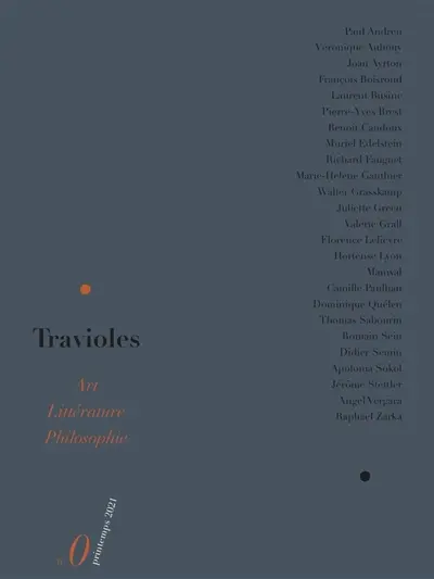 Travioles, n° 0 (2021)