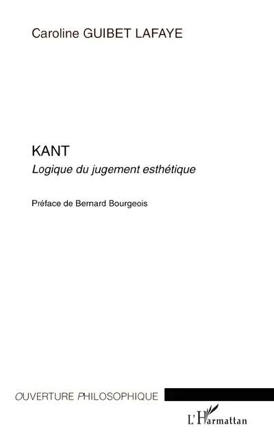 Kant : logique du jugement esthétique