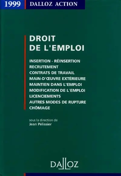 Droit de l'emploi 1999