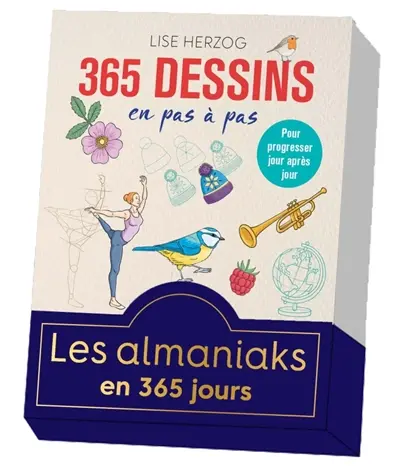 365 dessins en pas à pas : pour progresser jour après jour