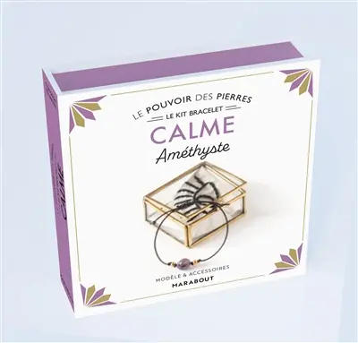 Calme : améthyste : le kit bracelet, modèle & accessoires