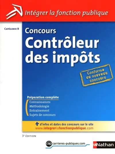 Concours contrôleur des impôts : catégorie B