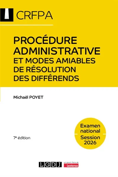 Procédure administrative et modes amiables de résolution des différends : examen national, session 2026
