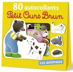 Petit ours brun : 80 autocollants : les animaux