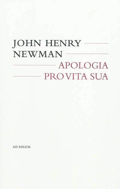 Apologia pro vita sua