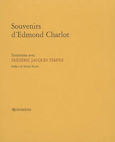 Souvenirs d'Edmond Charlot