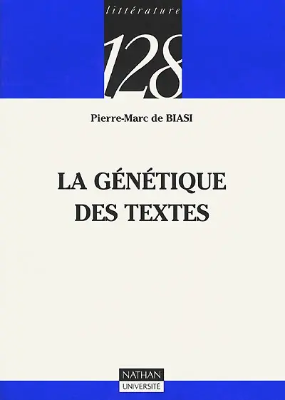 La génétique des textes