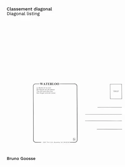 Classement diagonal : Waterloo. Diagonal listing : Waterloo