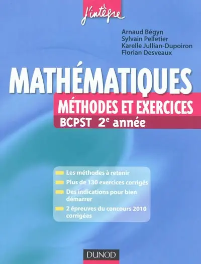 Mathématiques : méthodes et exercices BCPST 2e année