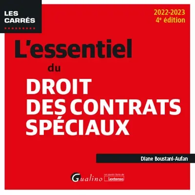 L'essentiel du droit des contrats spéciaux : 2022-2023