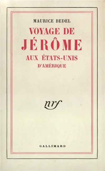 Voyage de Jérôme aux Etats-Unis d'Amérique