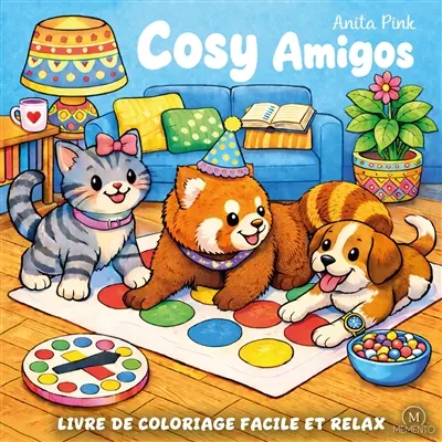 Cosy amigos : livre de coloriage facile et relax