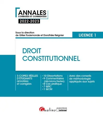 Droit constitutionnel : licence 1 : 2022-2023