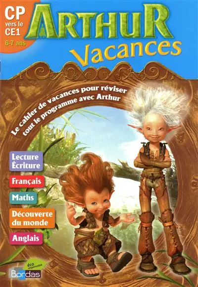 Arthur vacances CP vers le CE1, 6-7 ans