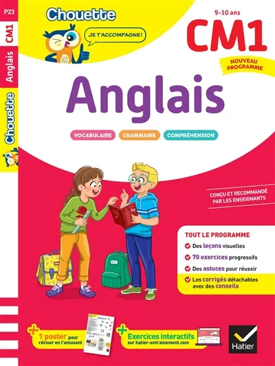 Anglais CM1, 9-10 ans : nouveau programme