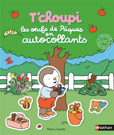 T'choupi : les oeufs de Pâques en autocollants