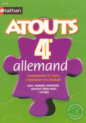 Allemand 4e : comprendre le cours, s'entraîner et s'évaluer