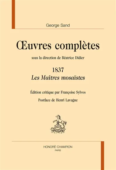 Oeuvres complètes. 1837