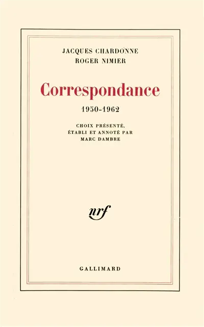 Correspondance : 1950-1962
