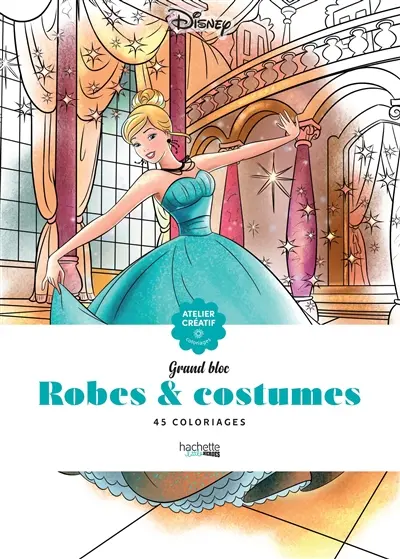 Robes & costumes : 45 coloriages anti-stress