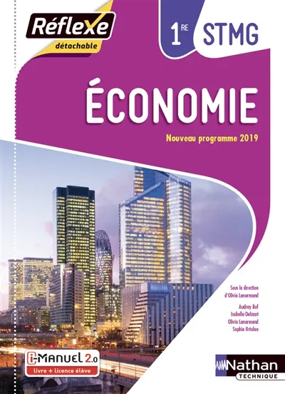 Economie, 1re STMG : i-manuel 2.0, livre + licence élève : nouveau programme 2019