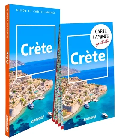 Crète : guide + carte laminée