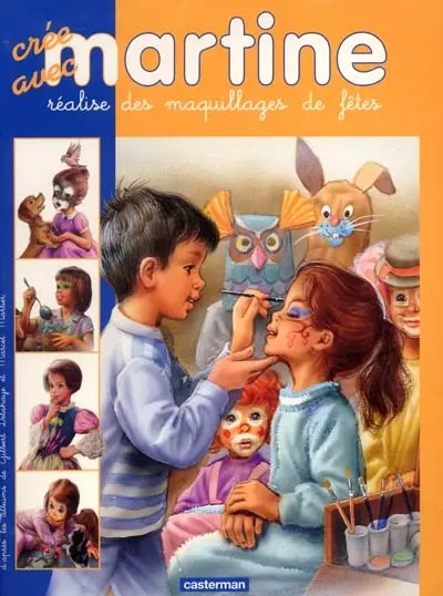 Crée avec Martine, réalise des maquillages de fêtes