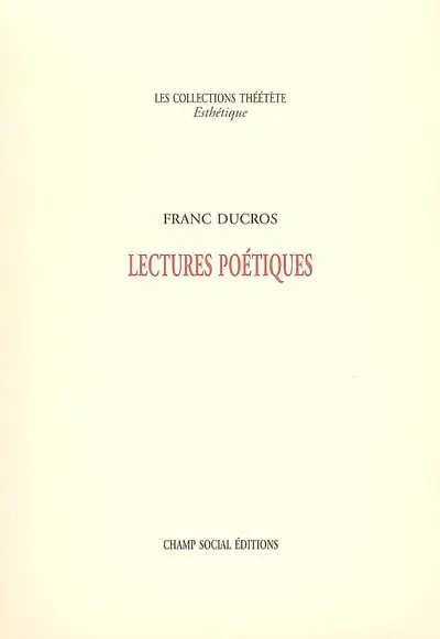 Lectures poétiques
