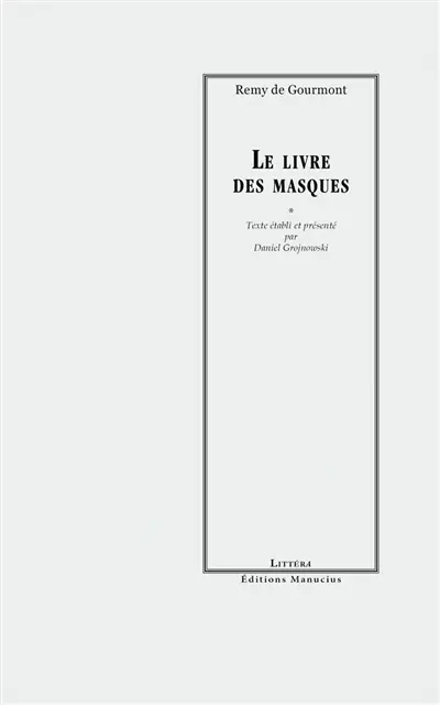 Le livre des masques