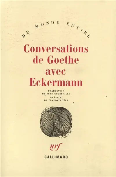 Conversations de Goethe avec Eckermann
