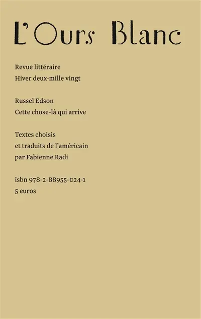 Ours blanc (L'), n° 24. Cette chose-là qui arrive