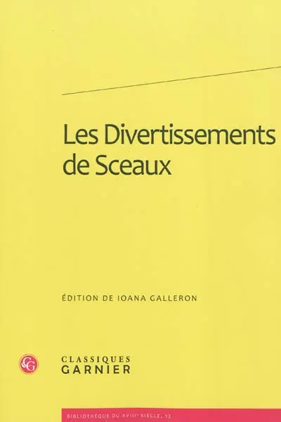 Les divertissements de Sceaux