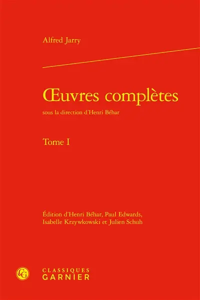 Oeuvres complètes. Vol. 1