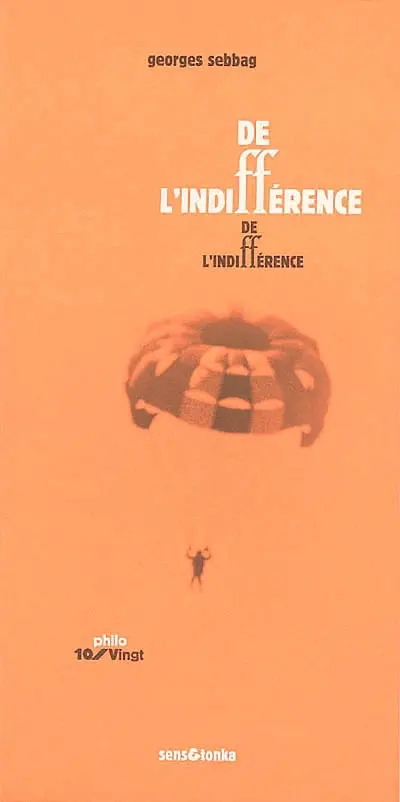 De l'indifférence