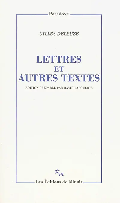 Lettres : et autres textes