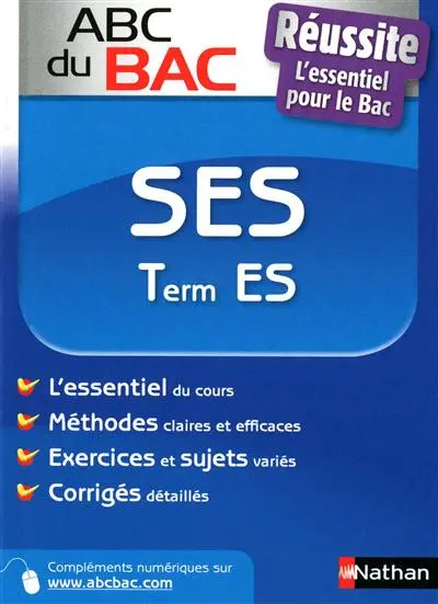 ABC Réussite sciences économiques et sociales term ES