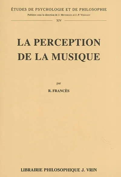 La perception de la musique