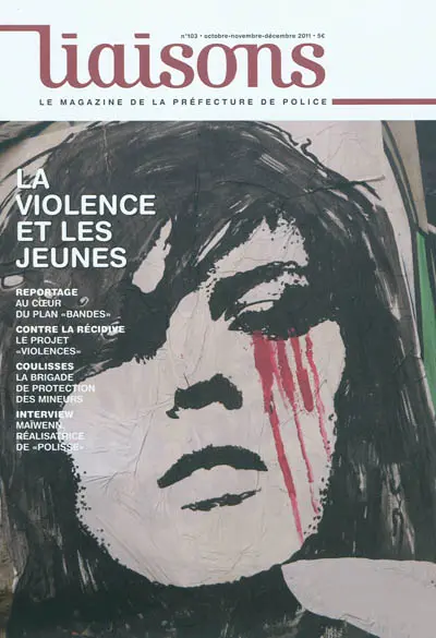 Liaisons : le magazine de la préfecture de police, n° 103. La violence et les jeunes
