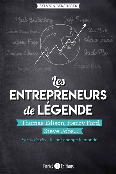 Les entrepreneurs de légende : partis de rien, ils ont changé le monde. Thomas Edison, Henry Ford, Steve Jobs...