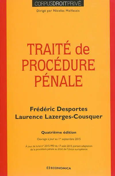 Traité de procédure pénale