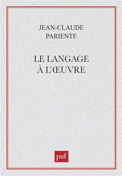 Le langage à l'oeuvre