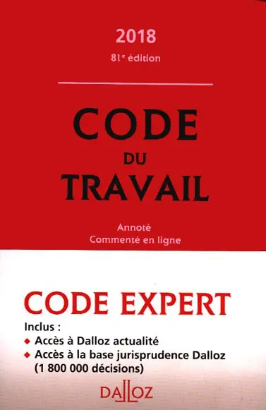 Code du travail 2018