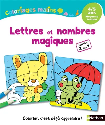 Lettres et nombres magiques, 4-5 ans, moyenne section
