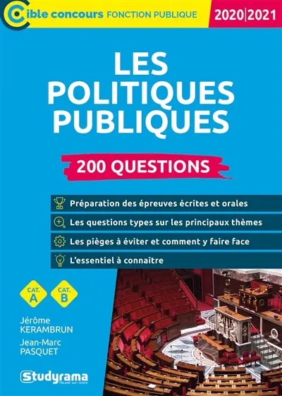 Les politiques publiques : 200 questions, catégorie A, catégorie B : 2021