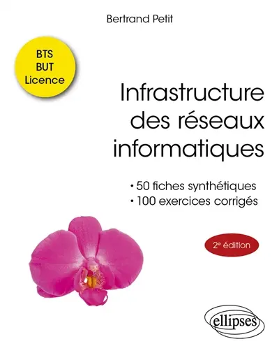 Infrastructure des réseaux informatiques : 50 fiches synthétiques, 100 exercices corrigés, BTS, DUT, licence